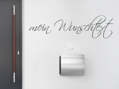 Fassadenbeschriftung Wunschtext | 2