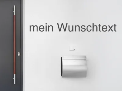 Fassadenbeschriftung Wunschtext | 26