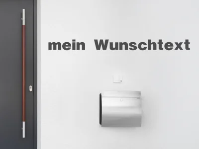 Fassadenbeschriftung Wunschtext | 27