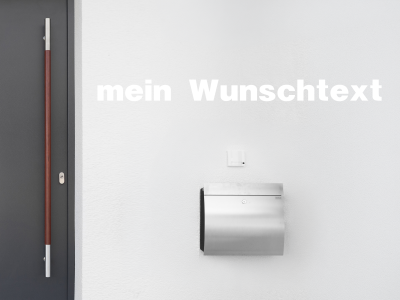 Fassadenbeschriftung Wunschtext | 27