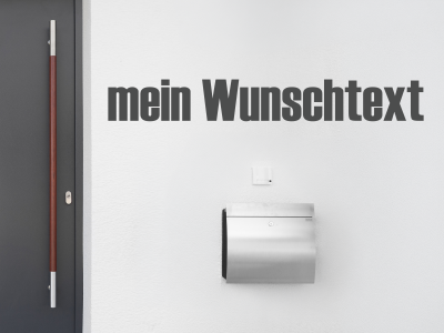 Fassadenbeschriftung Wunschtext | 28