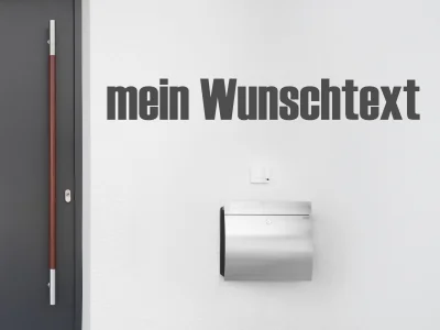 Fassadenbeschriftung Wunschtext | 28