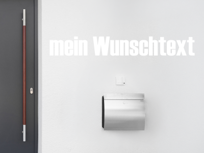 Fassadenbeschriftung Wunschtext | 28