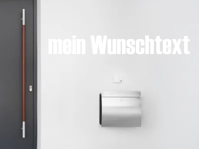 Fassadenbeschriftung Wunschtext | 28