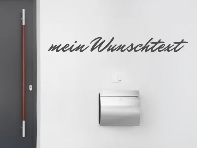 Aufkleber für FFassadenbeschriftung Wunschtext | 7assaden Wunschtext Nr. 5