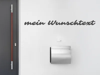 Fassadenbeschriftung Wunschtext | 8