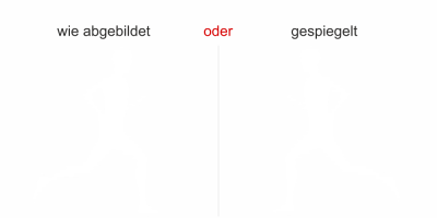 Läufer als Außenwandaufkleber - Ansicht Ausrichtung und Farbauswahl