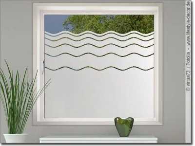 Fenster Folie Sichtschutzwellen