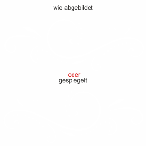 Fensteraufkleber Schwungvolles Ornament