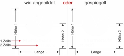 Glasfolie als Sichtschutz in Milchglasoptik für den Friseur Salon- Ansicht Ausrichtung und Farbauswahl Vorschlag 1