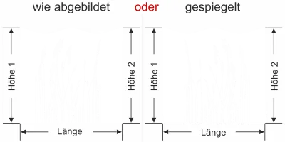 Tolle Gräser als Milchglas Sichtschutzfolie - Ansicht Ausrichtung und Farbauswahl