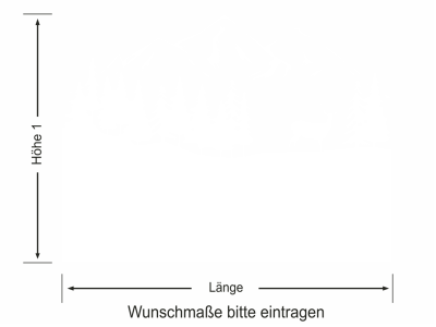 Fensterfolie Landschaft mit Bergen - Ansicht Farbauswahl