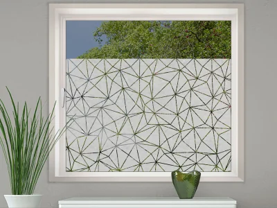 Fensterfolie Polygonnetz