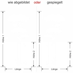 Fensterfolie Savannenbaum - Ansicht Farbauswahl und Ausrichtung Vorschlag 1