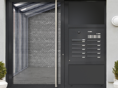 Fensterfolie Streifen 1/2