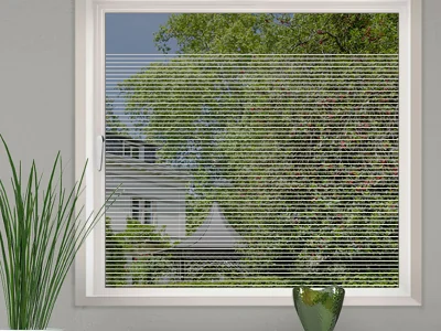 Fensterfolie Streifen 1/2