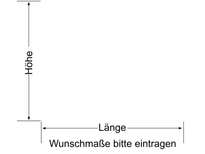 Fensterfolie Streifen 5/3 - Ansicht Farbauswahl und Anleitung zur Größenberechnung