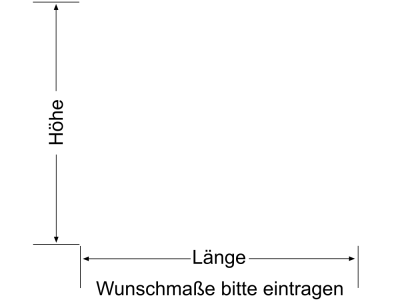 Fensterfolie Streifen 5/5 - Ansicht Farbauswahl und Anleitung zur Größenberechnung