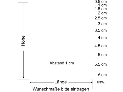 Fensterfolie Streifen Verlauf - Ansicht Farbauswahl und Anleitung zur Größenberechnung