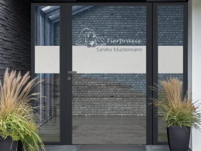 Sichtschutzfolie für Tierarztpraxis