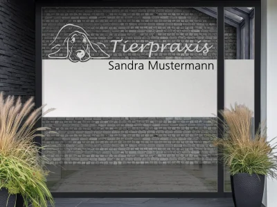 Sichtschutzfolie für Tierarztpraxis