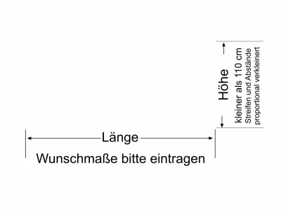 Fensterfolie Verlauf - Ansicht Farbauswahl und Anleitung zur Größenberechnung
