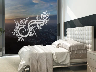 Fenstertattoo Ornament Romantik