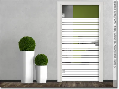 Ganzglastür Sichtschutz Streifen 5/1 cm