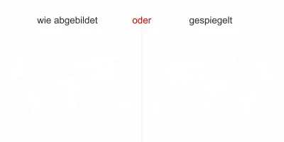 Glasdekor Fernweh - Ansicht Ausrichtung und Farbauswahl