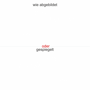Glasdekor Kaffee - Ansicht Ausrichtung mit Farbauswahl