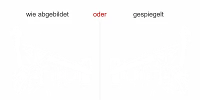 Glasdekor Traumhafte Skyline - Ansicht Ausrichtung und Farbauswahl