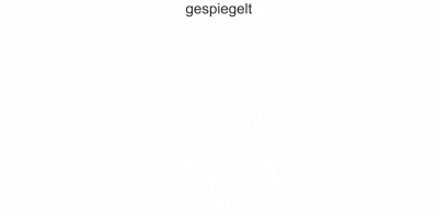 Glasdesign Eiffelturm Paris - Ansicht Ausrichtung und Farbauswahl