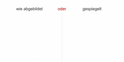 Glasdesign Lebensfreude - Ansicht Ausrichtung und Farbauswahl