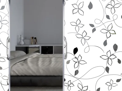 Glasfolie Blütenwind - Ansicht Farbauswahl