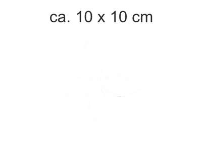 Glasfolie Blütenwind - Ansicht Ausschnitt