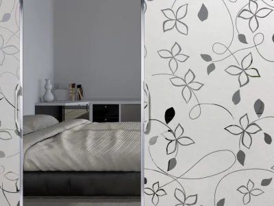 Glasfolie Blütenwind