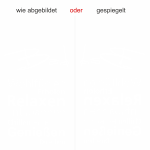 Glasschrift Dieses Bad