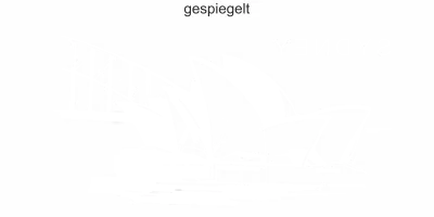 Aufkleber Glasscheiben Sydney - Ansicht Ausrichtung und Farbauswahl