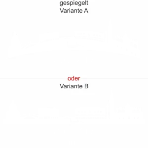 Fenster Milchglasaufkleber - Ansicht Ausrichtung mit Farbauswahl und Variante