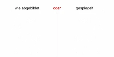 Blätterranken Aufkleber - Ansicht Ausrichtung