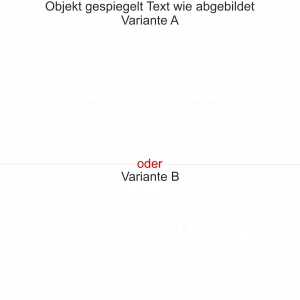 Konturgeschnittene Milchglasfolie mit Silhouette von Duisburg - Ansicht Ausrichtung mit Farbauswahl und Variante