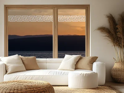 Glastattoo Griechische Bordüre