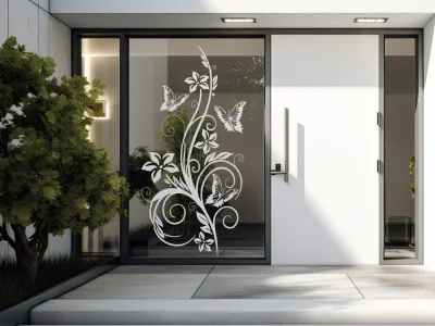 Glastattoo Schmetterlingzauber