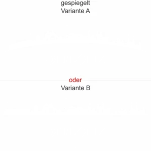 Aufkleber für Glas mit der Sykline von Nürnberg - Ansicht Ausrichtung und Farbauswahl