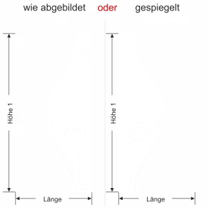 Glastür Milchglasfolie Glasornament Modern