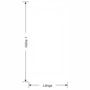 Glastür Milchglasfolie Klassik Rahmen Jugendstil - Ansicht Farbauswahl