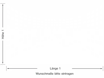Glastür Milchglasfolie Modernes Design aus Quadraten - Ansicht Ausrichtung mit Farbauswahl