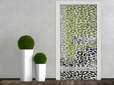 Glastür Milchglasfolie Reptilia