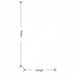 Glastür Milchglasfolie Schrägstreifen 3/1 - Ansicht Farbauswahl und Anleitung zur Größenberechnung