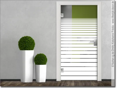 Glastür Sichtschutzfolie Verlauf